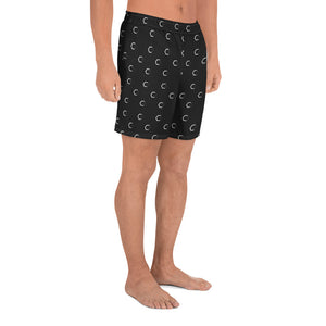 Men's Athletic Long Shorts (Black)