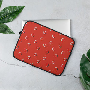 Red Hexagon Laptop Sleeve