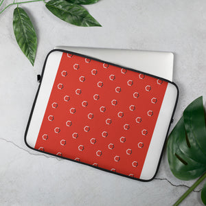 Red Hexagon Laptop Sleeve