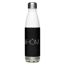 Load image into Gallery viewer, Black simpliHŌM Stainless Steel Water Bottle
