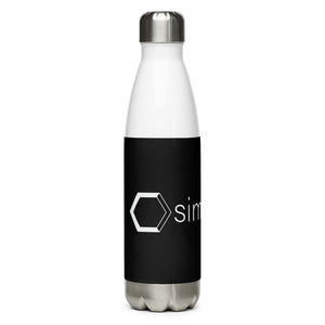 Black simpliHŌM Stainless Steel Water Bottle